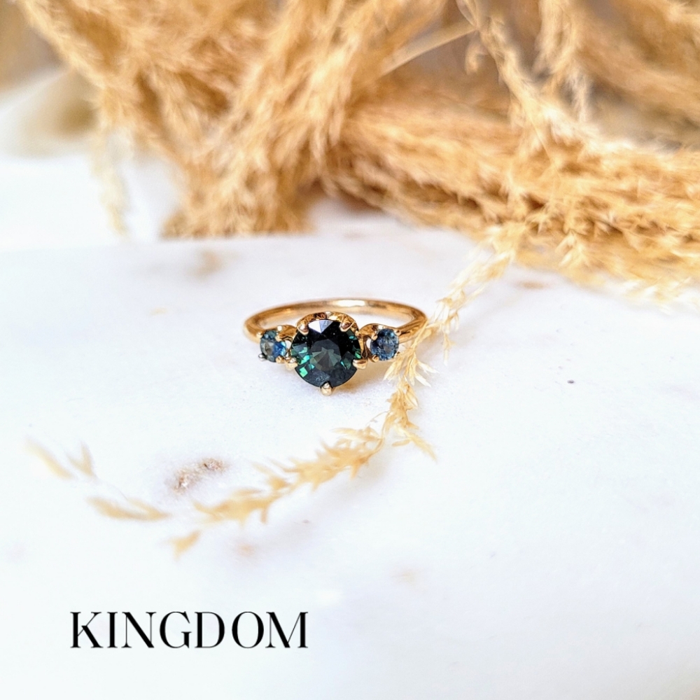 Sri Lankan Sapphire Engagement Ring